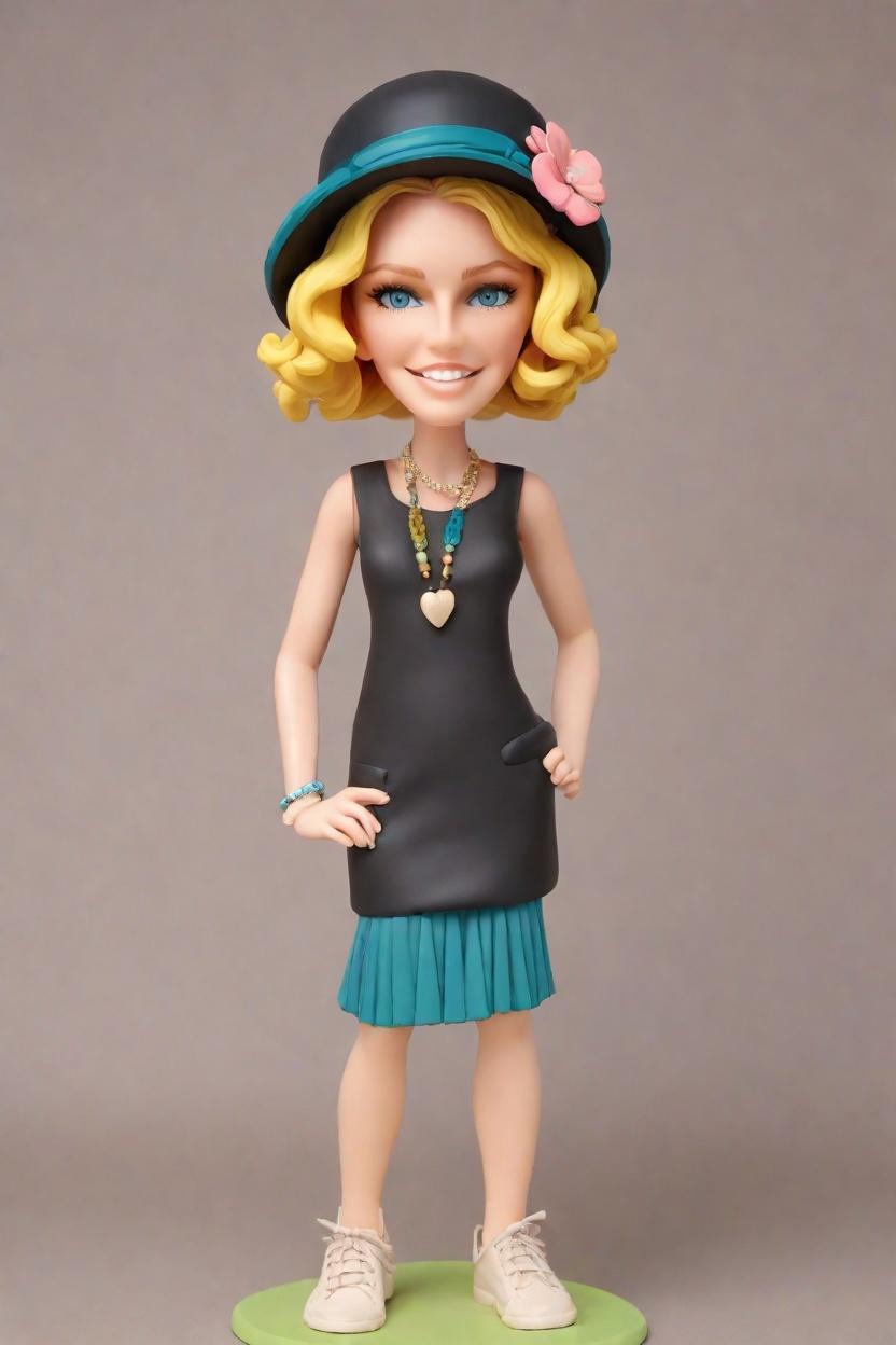 Custom Flapper Fun Bobblehead,She Made Her Own Cheeky Bobblehead Doll!