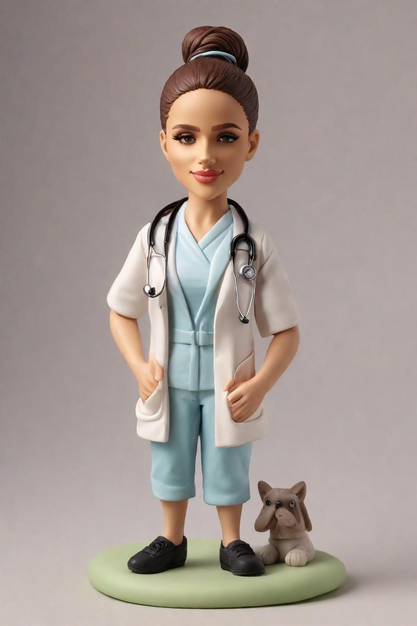 Custom Nurse Care Bobblehead,She Created Her Own Nurse Bobblehead Doll!