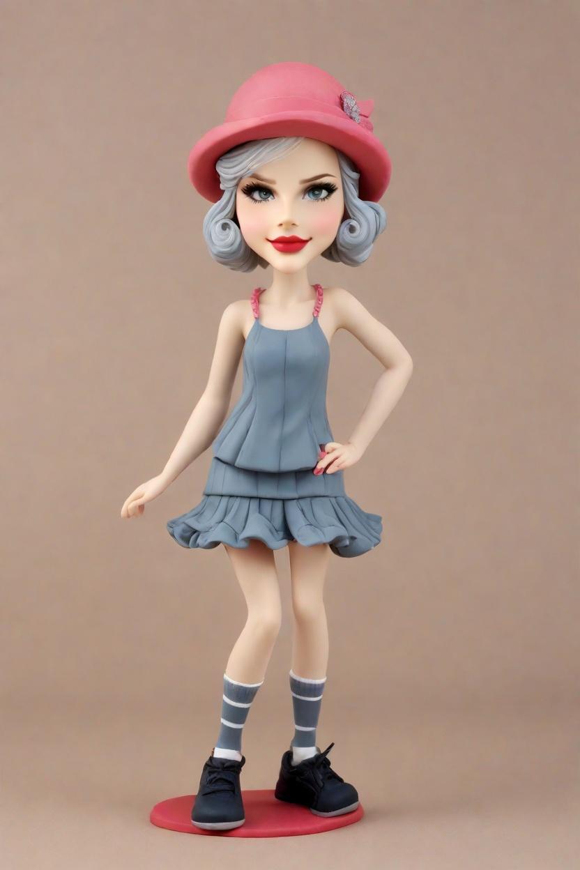 Custom Vintage Chic Bobblehead,She's Got Swag: Create Your Own Flapper Bobblehead