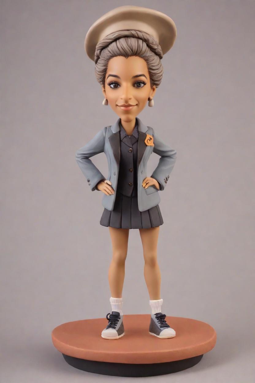 A Cheerful Toss of the Cap: The Ultimate Graduation Gift for Her,Throwing My Cap to the Sky: My Mini-Me Figurine Captures the Moment
