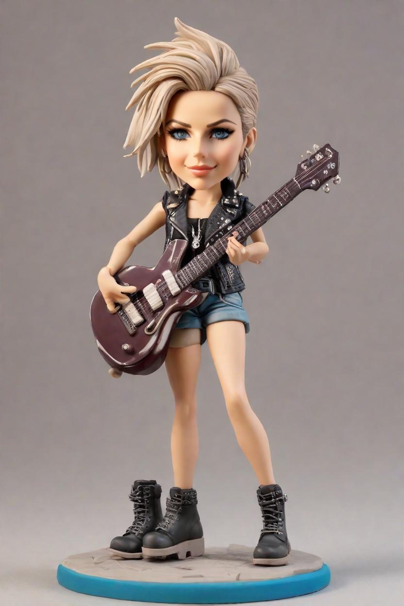 custom Rock Concert figurine bobblehead,She's Rocking Her Own Bobblehead Doll