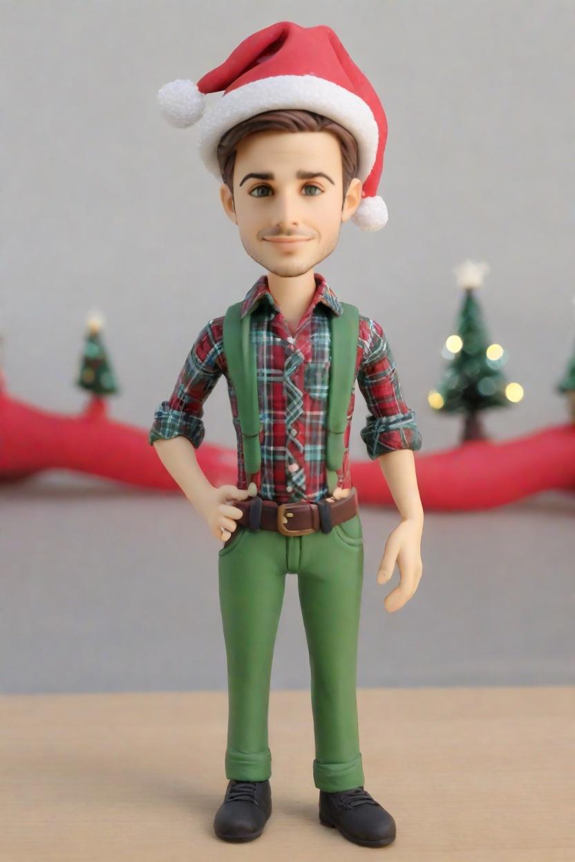 Unleashing the Cheeky Charm: Custom Bobblehead Dolls for the Modern Santa,Meet 'Santa's Cheeky Helper': Creating Your Own Bobblehead Doll for the Holidays