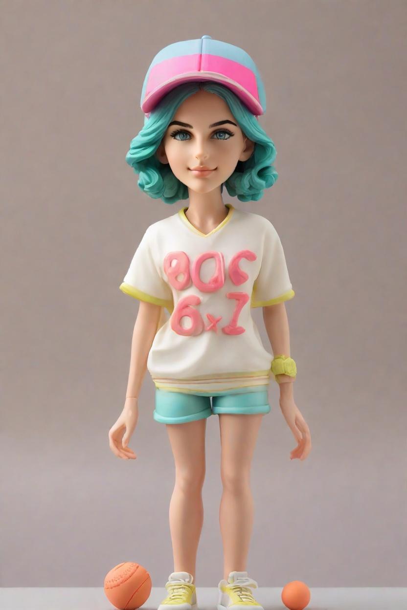 Custom Sports Chic Bobblehead,She Made Her Own Sporty Bobblehead Doll!