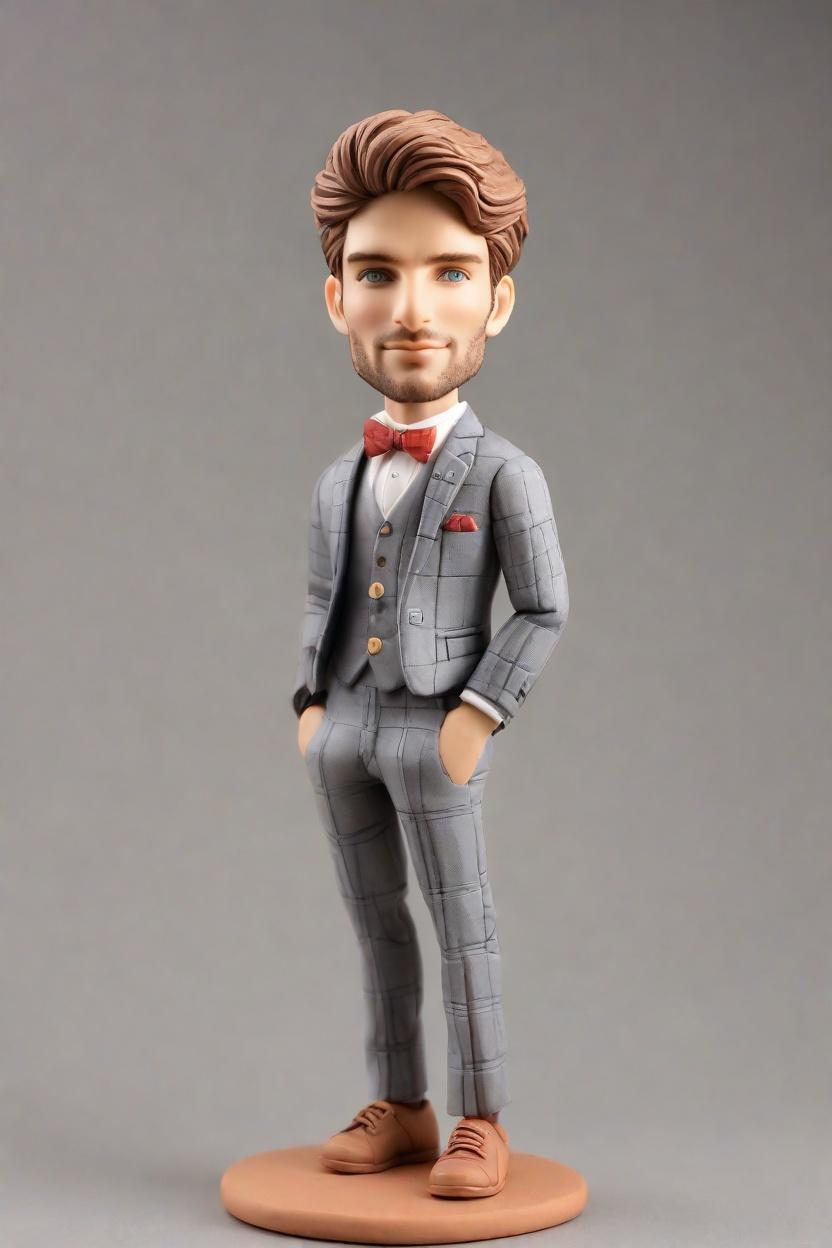 Casual Charm Custom Bobblehead,John Shares His Unique Deskside Bobblehead