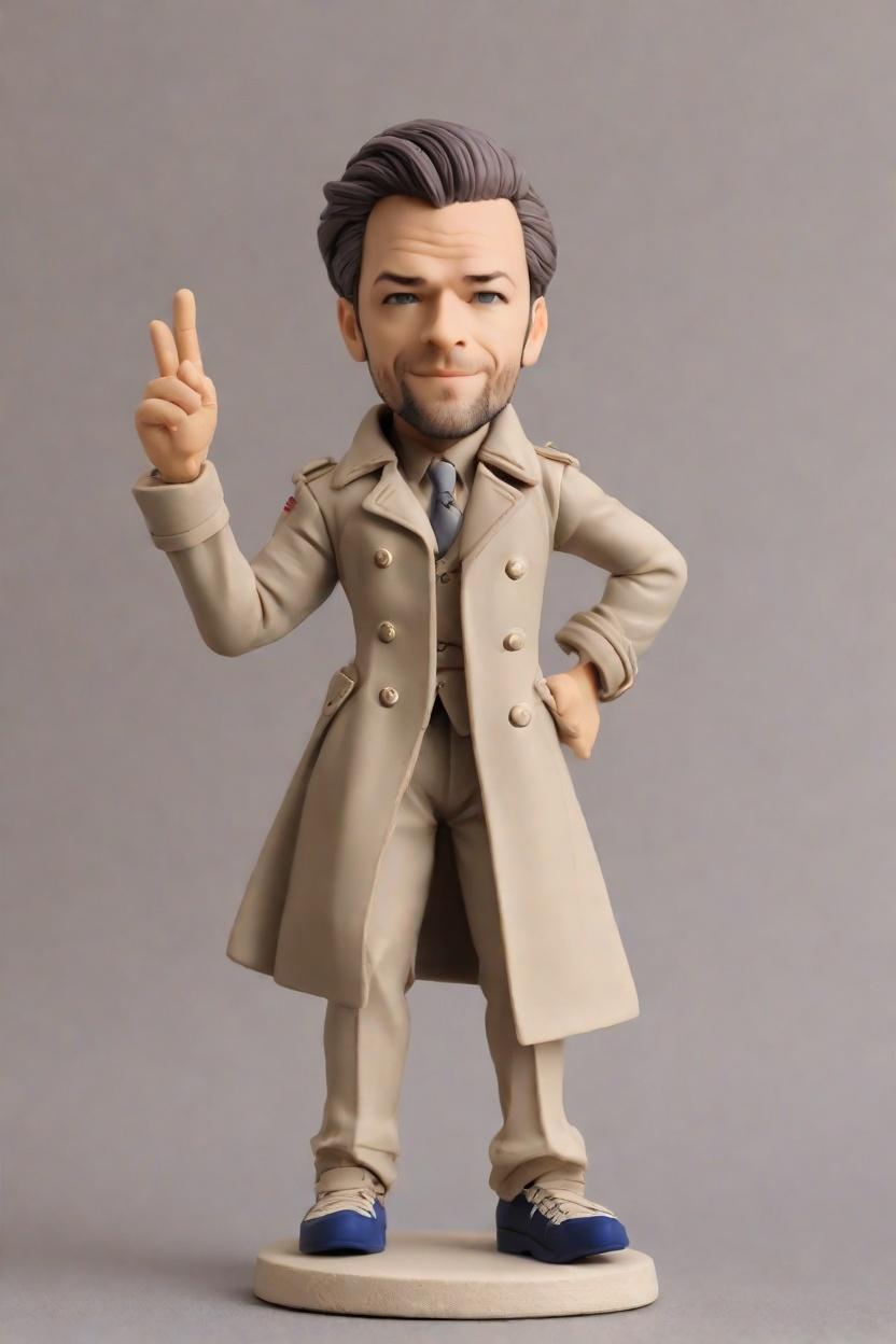 Custom Heroic Patriotic Bobblehead,He Made His Own Captain-Inspired Bobblehead!