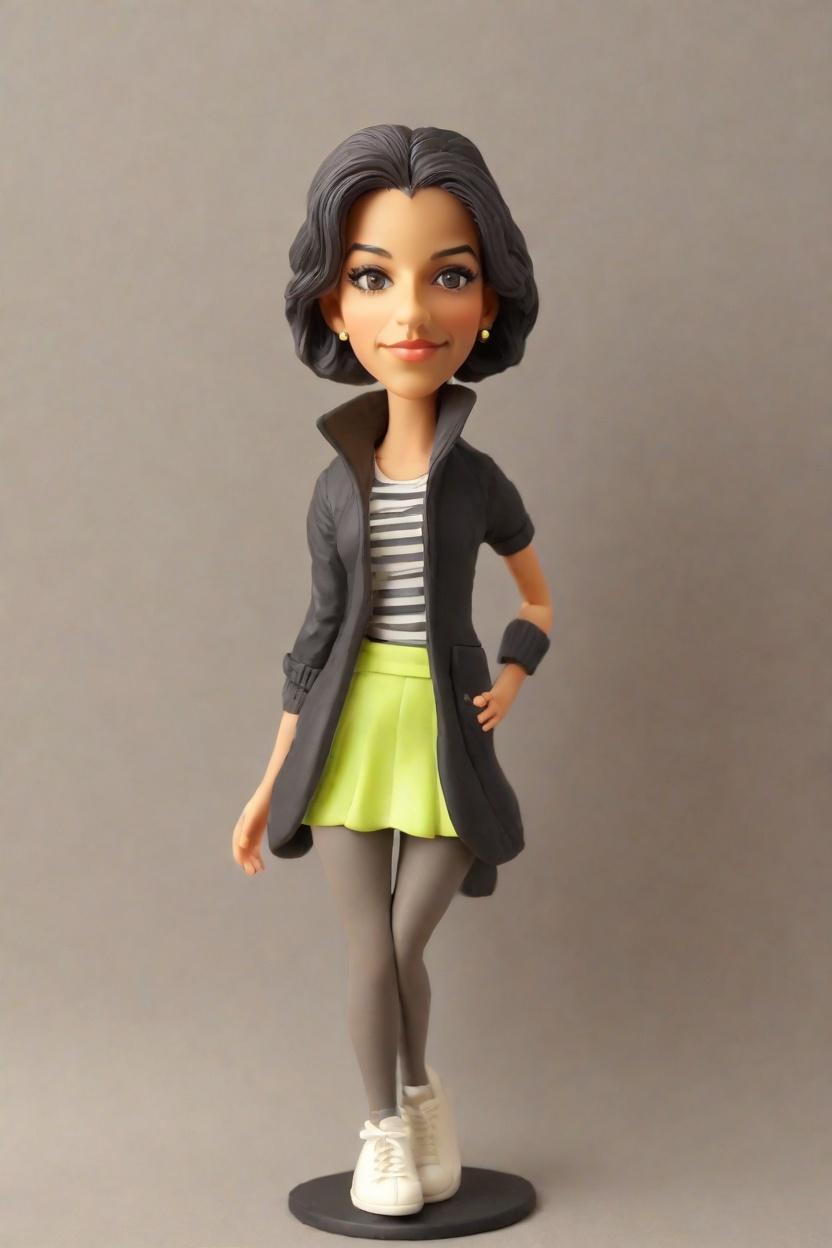 Discovering the Art of Personalization: How Custom Bobblehead Dolls are Transforming Gifting in the Fashion World,She's Got Swag: My Custom Bobblehead Doll in Neon Leggings and a Bomber Jacket is the Ultimate Statement Piece