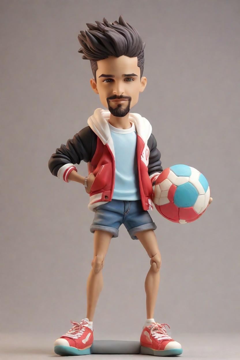 Custom Sports Hero Power Bobblehead,He Made His Own Bobblehead Doll as a Basketball Ace