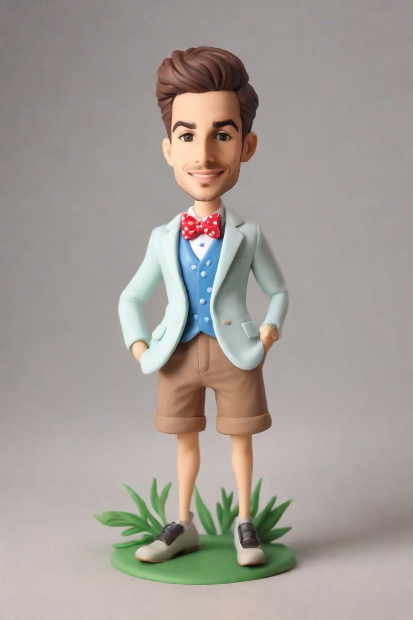 Floral Blazer, Polka Dots, and a Wink: The Bobblehead Trend That’s Taking Over,He’s Got Swagger and a Wink: Unboxing My Mini-Me Bobblehead in Floral