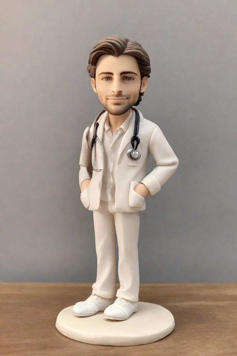 The Hawaiian-Inspired Doc: A Unique Blend of Casual and Professional,When Casual Fridays Meet Medical Marvels: A Bobblehead Tale