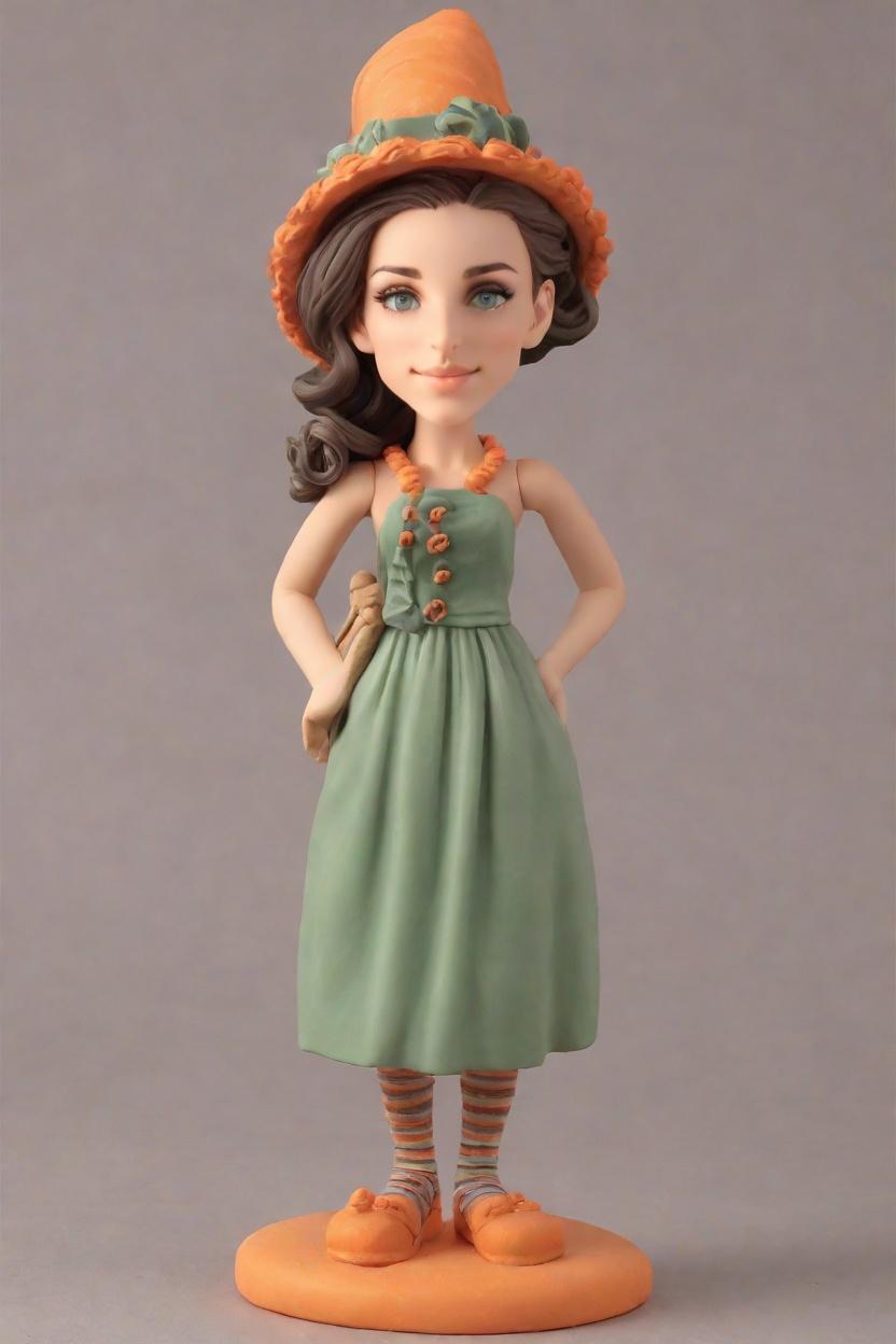 Custom Thanksgiving Joyful Bobblehead,She Made Her Own Thanksgiving Cheerful Bobblehead! 🎉