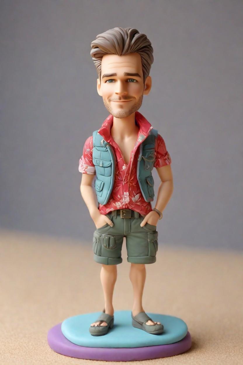 Custom Police Chic Bobblehead,He Made His Own Bobblehead in a Chic Vest!