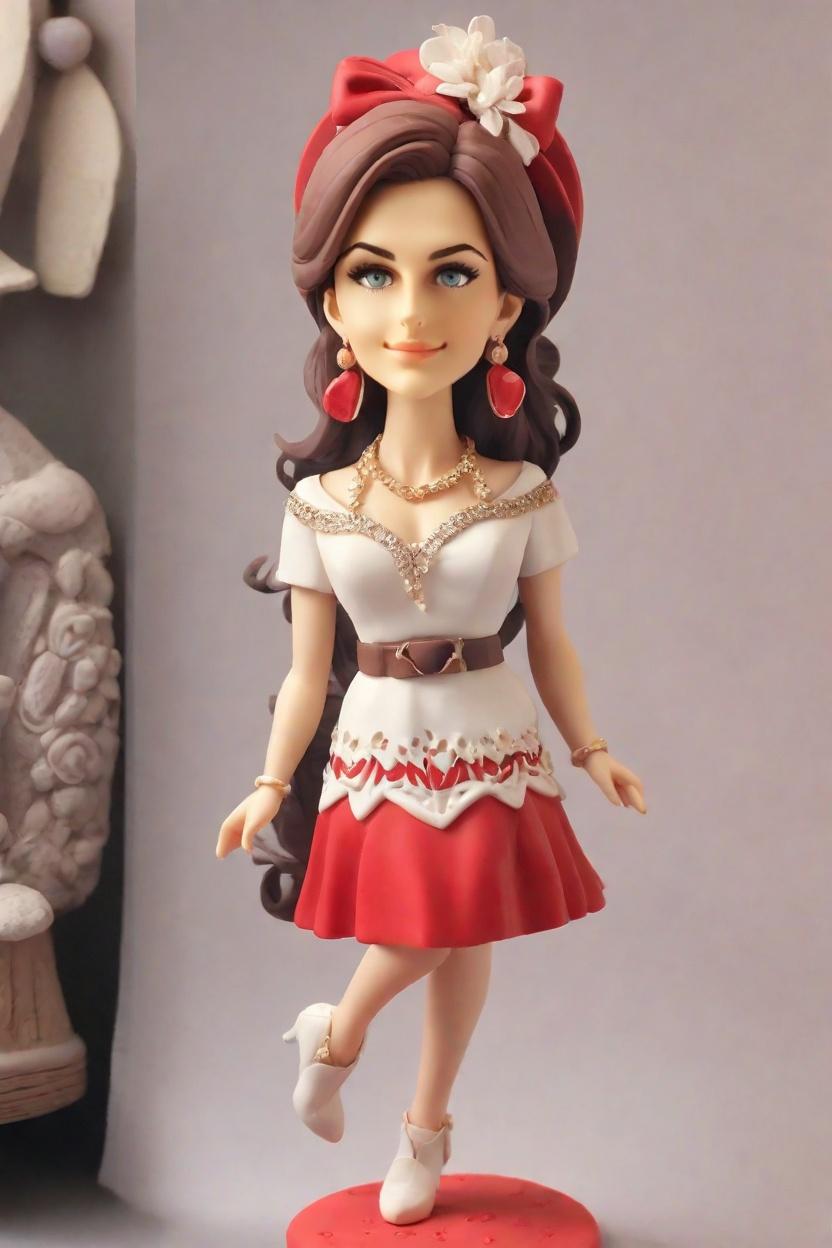 Custom Chic Christmas Bobblehead,She Created Her Own Chic Christmas Bobblehead Doll!