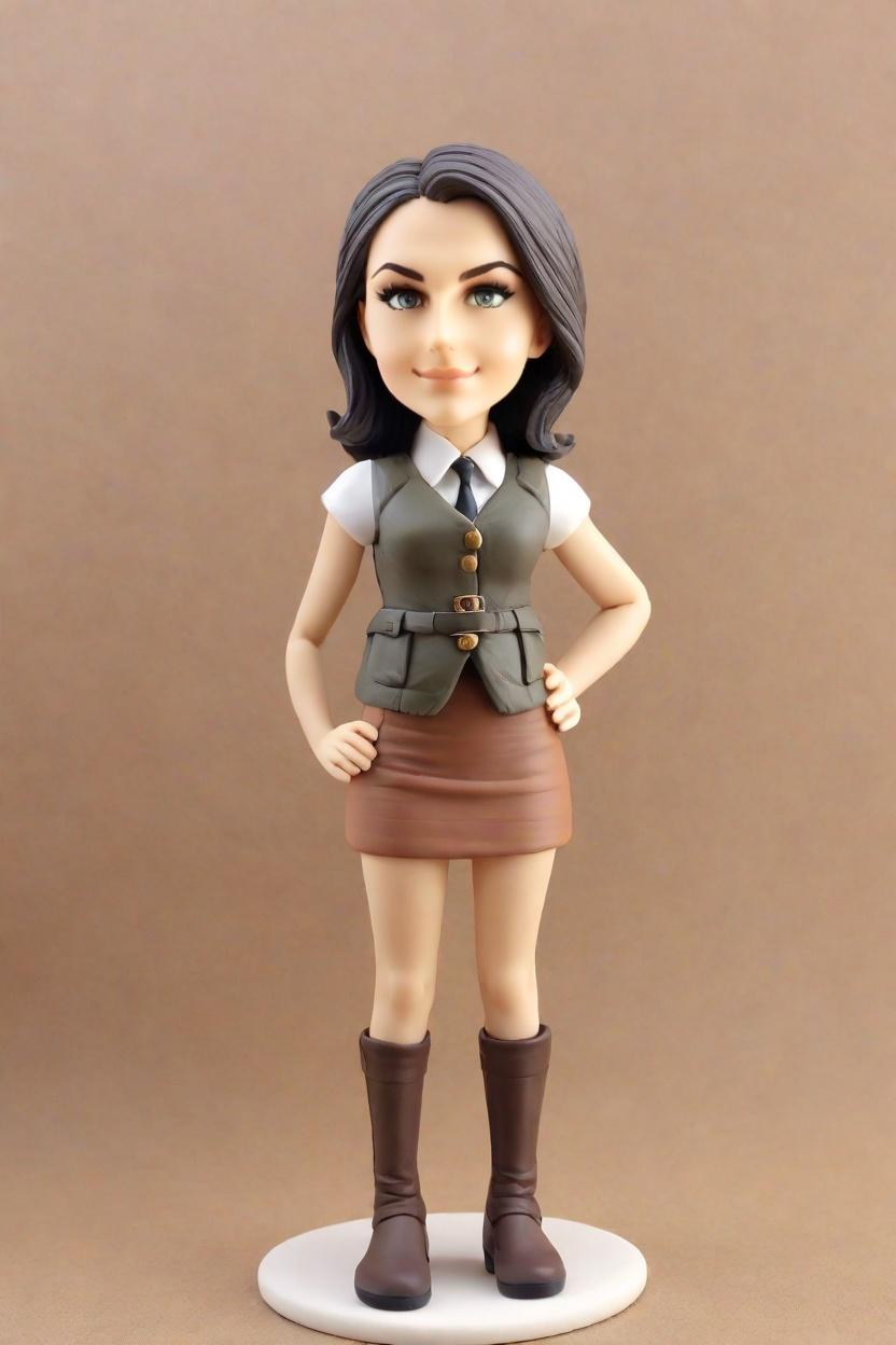 Custom Heroic Chic Bobblehead,She Crafted Her Own Chic Cop Bobblehead!