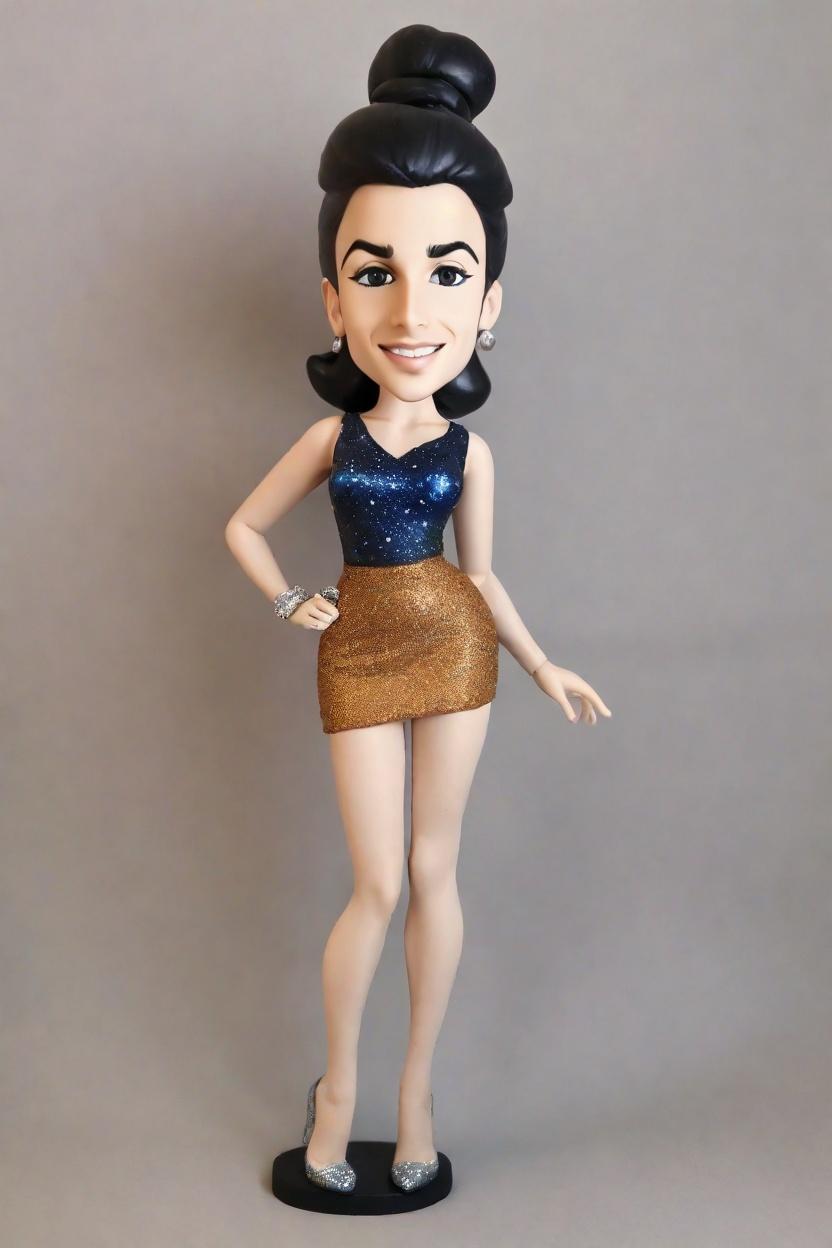 custom Starry Night bobblehead,He Transformed into a Fantasy Hero Bobblehead!