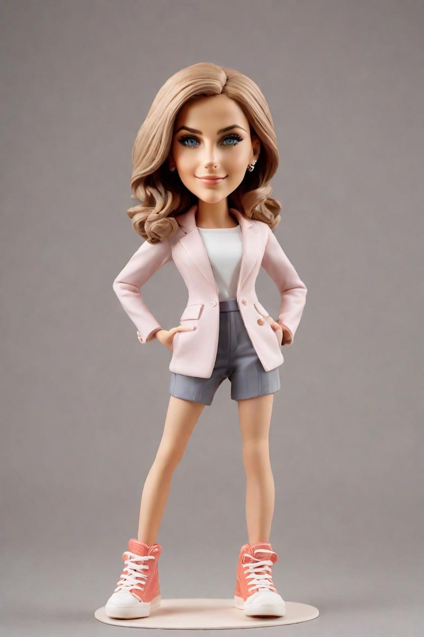 Custom Business Confident Bobblehead,She Created the Ultimate Business Bobblehead Doll!