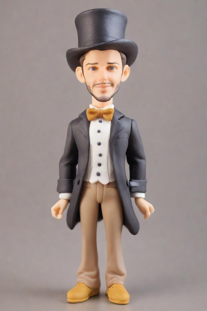 Discovering the Trend: Casual Bobbleheads with a Playful Twist,He's Casually Leaning, Winking, and Bow-Tied: My Bobblehead Birthday Bash!