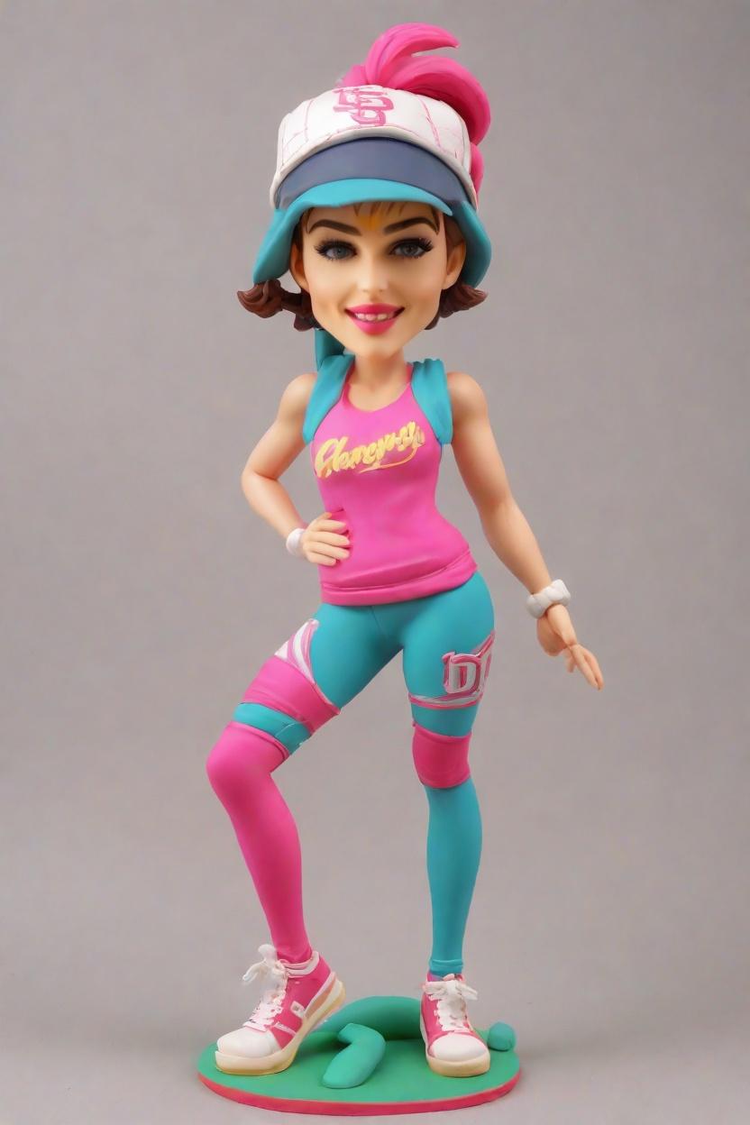 Custom Fitness Fun Bobblehead,She Just Made Her Own Flexing Bobblehead Doll! 💪🏽 #GymGoals