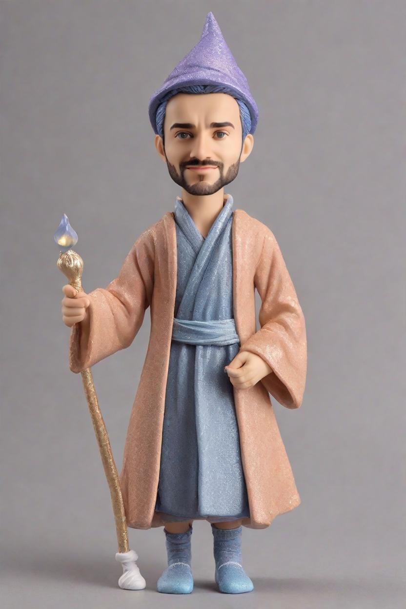 custom Wizardry Celebration bobblehead,He Casts a Spell on His Custom Bobblehead!