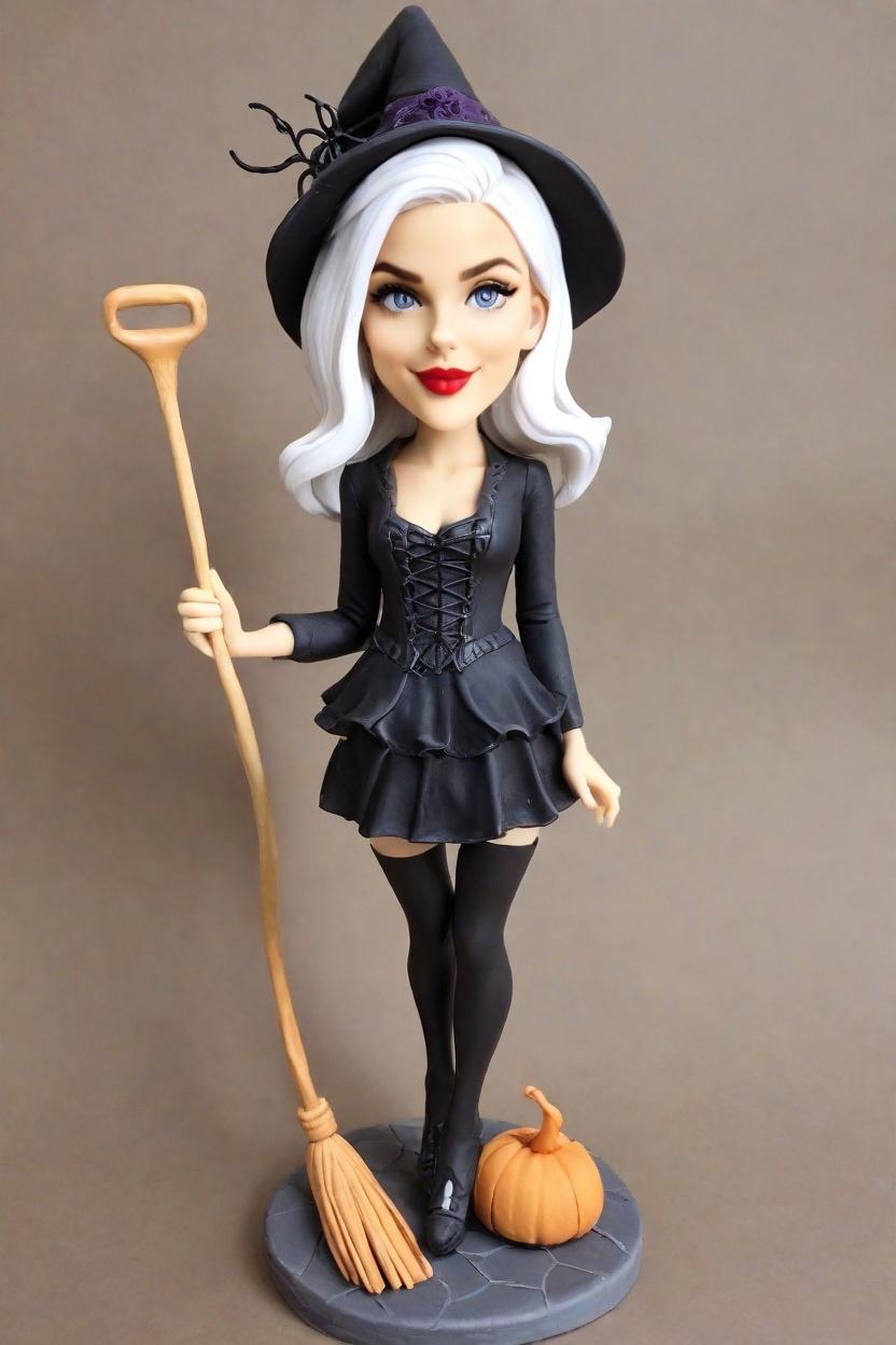 Discovering the Art of Custom Bobblehead Dolls: A Fashion Blogger's Halloween Delight,Meet My New Bestie: Creating a Goth Lolita Witch Bobblehead Doll That's #SlayinIt