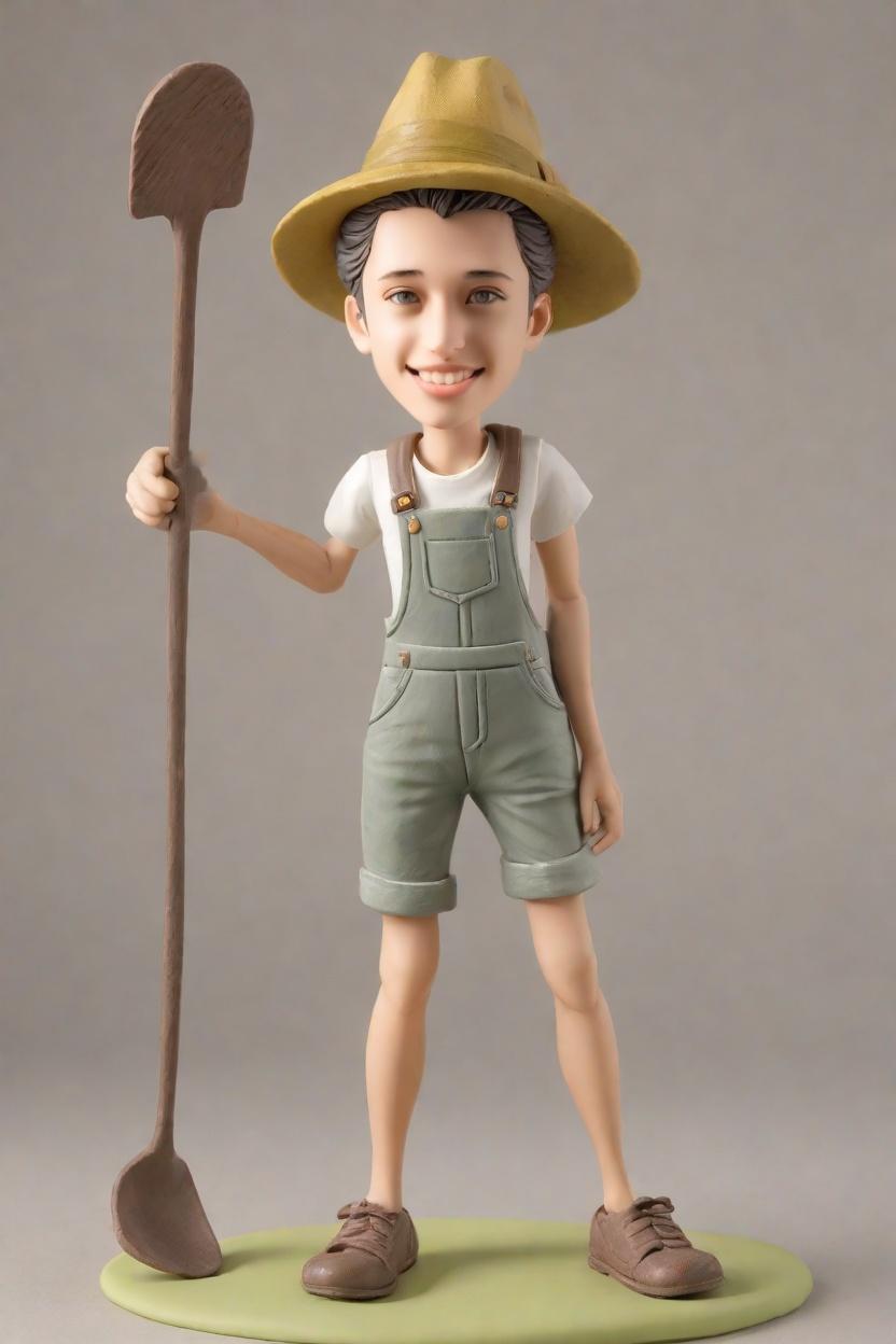 Trend Alert: Personalized Bobblehead Dolls Are the New Gardening Trend,My Secret Garden Helper: Crafting My Own Bobblehead Doll in Overalls