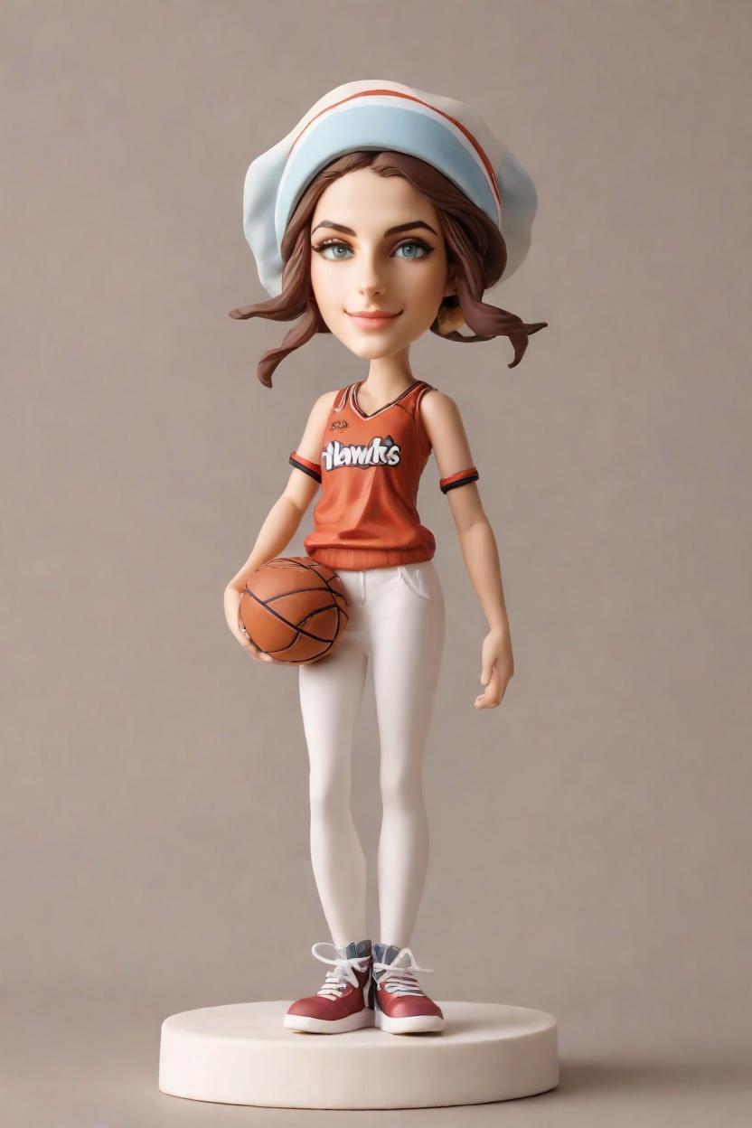 Sporty Chic Custom Bobblehead,She Nailed Her Custom Bobblehead Look!