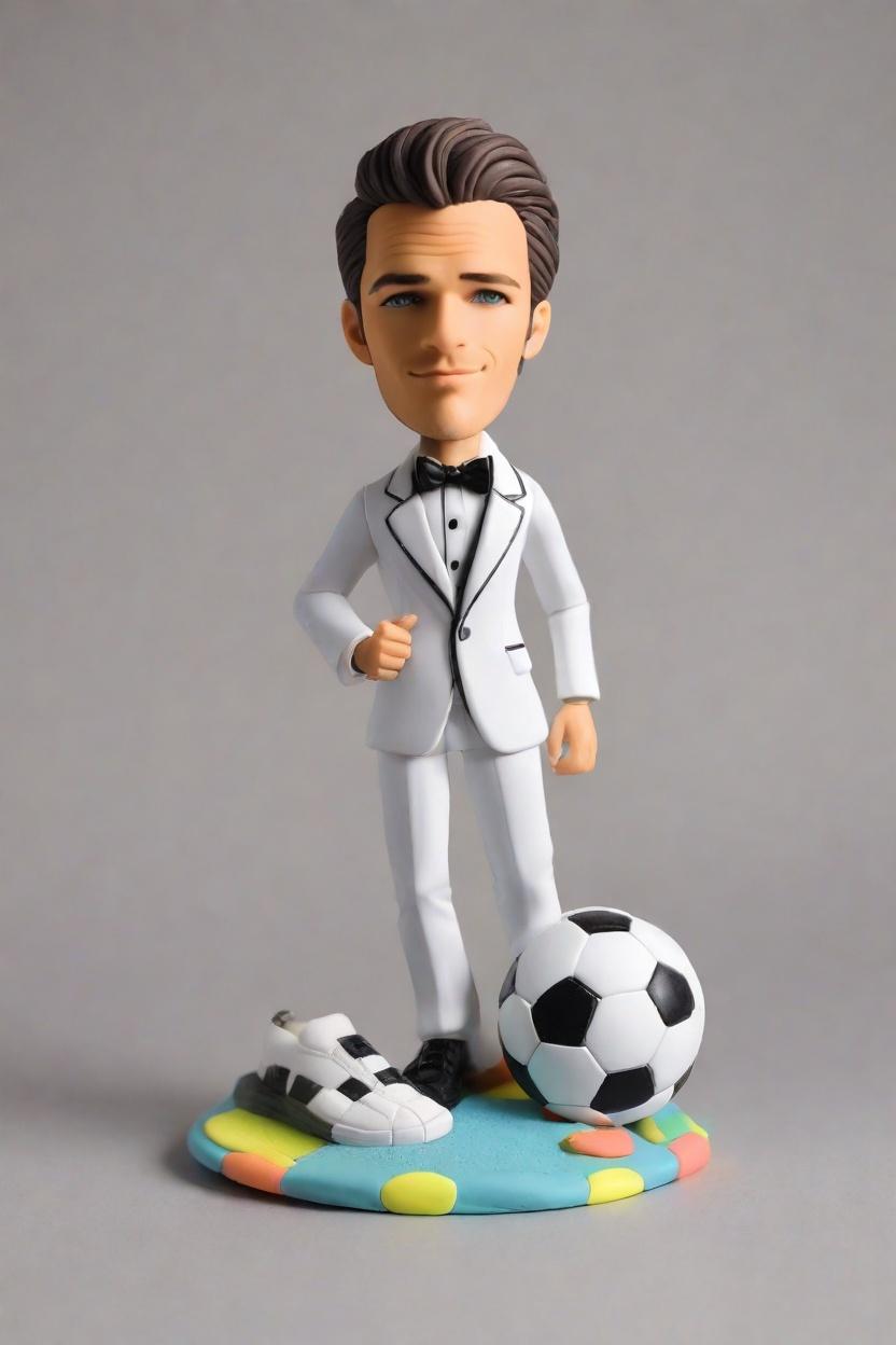 Soccer Star Custom Playful Bobblehead,John Shares His Kicking Wink Bobblehead Creation