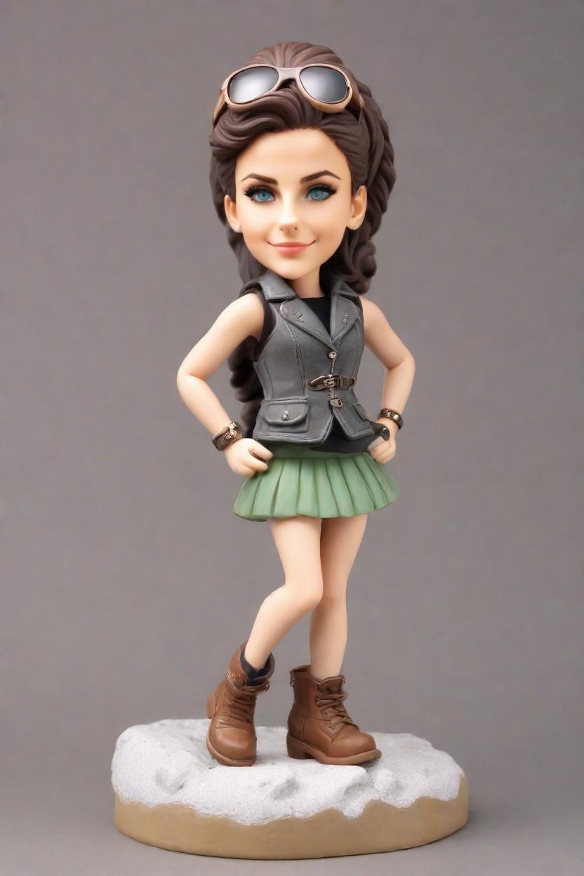 Custom Heroic Chic Bobblehead,She Crafted Her Own Epic Bobblehead Look!