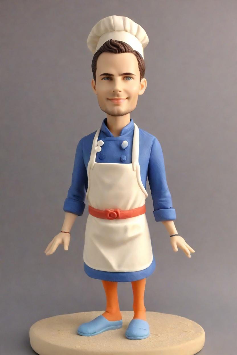 Culinary Custom Playful Bobblehead,John Just Created His Own Chef Bobblehead! 🍳🎉
