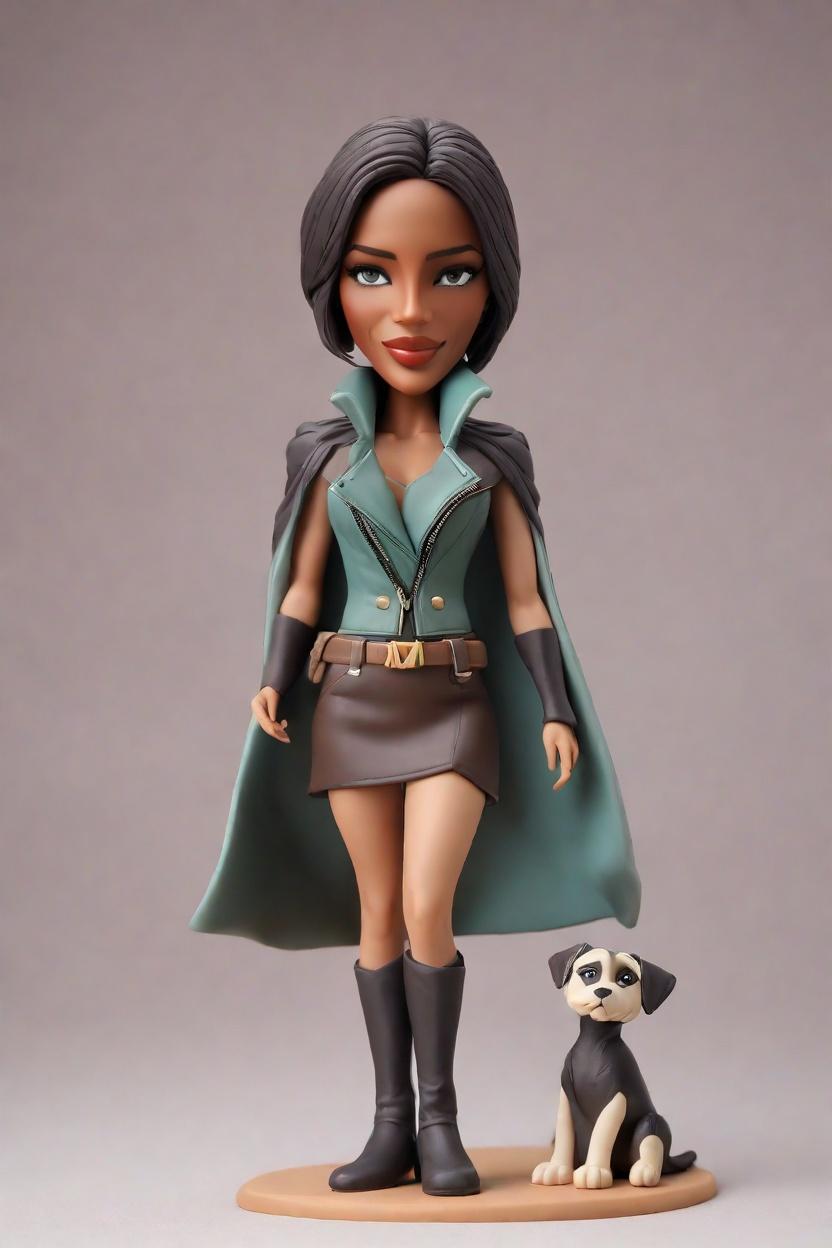 Custom Heroic Female Bobblehead,She Created Her Own Superhero Bobblehead!