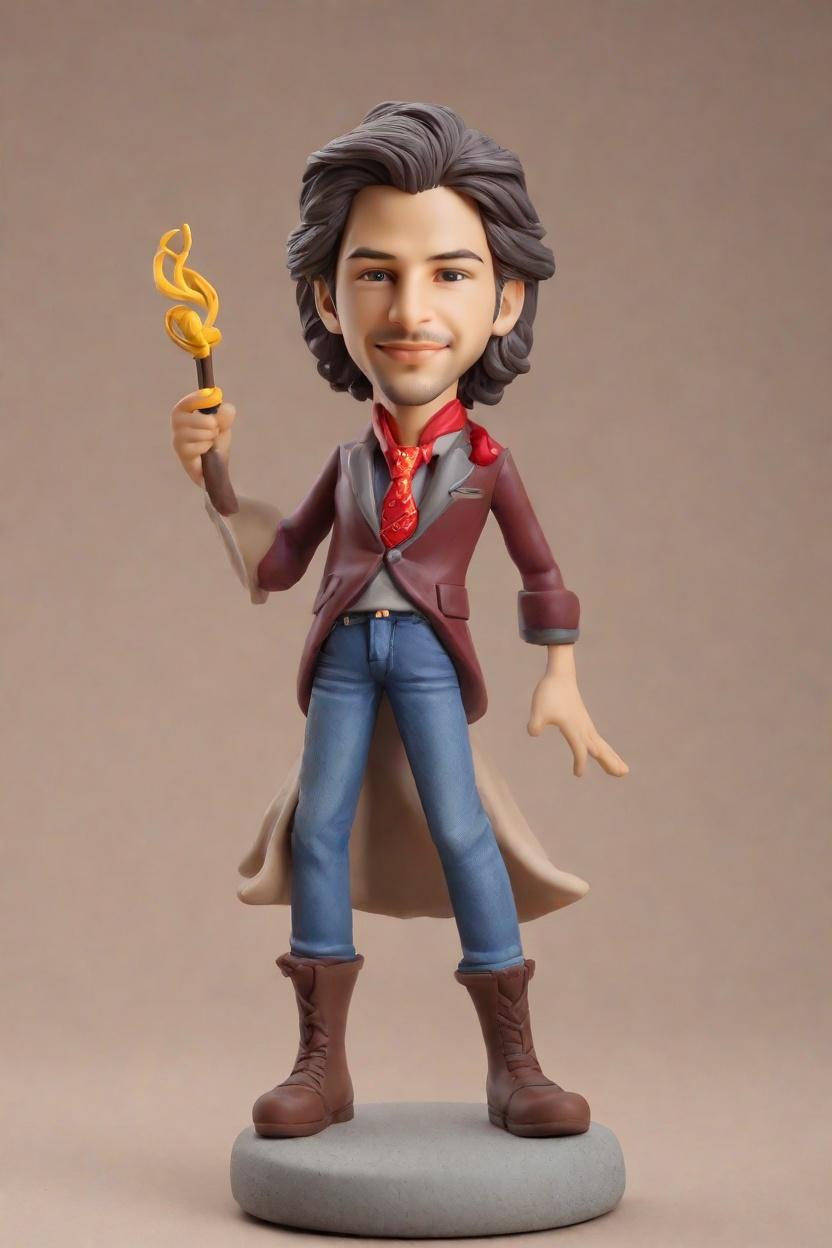 custom Wizard Punk Bobblehead,John's Magical Punk Bobblehead Adventure