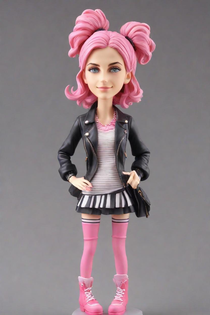 Custom Romantic Cheeky Bobblehead,She Created Her Cheeky Valentine Bobblehead!