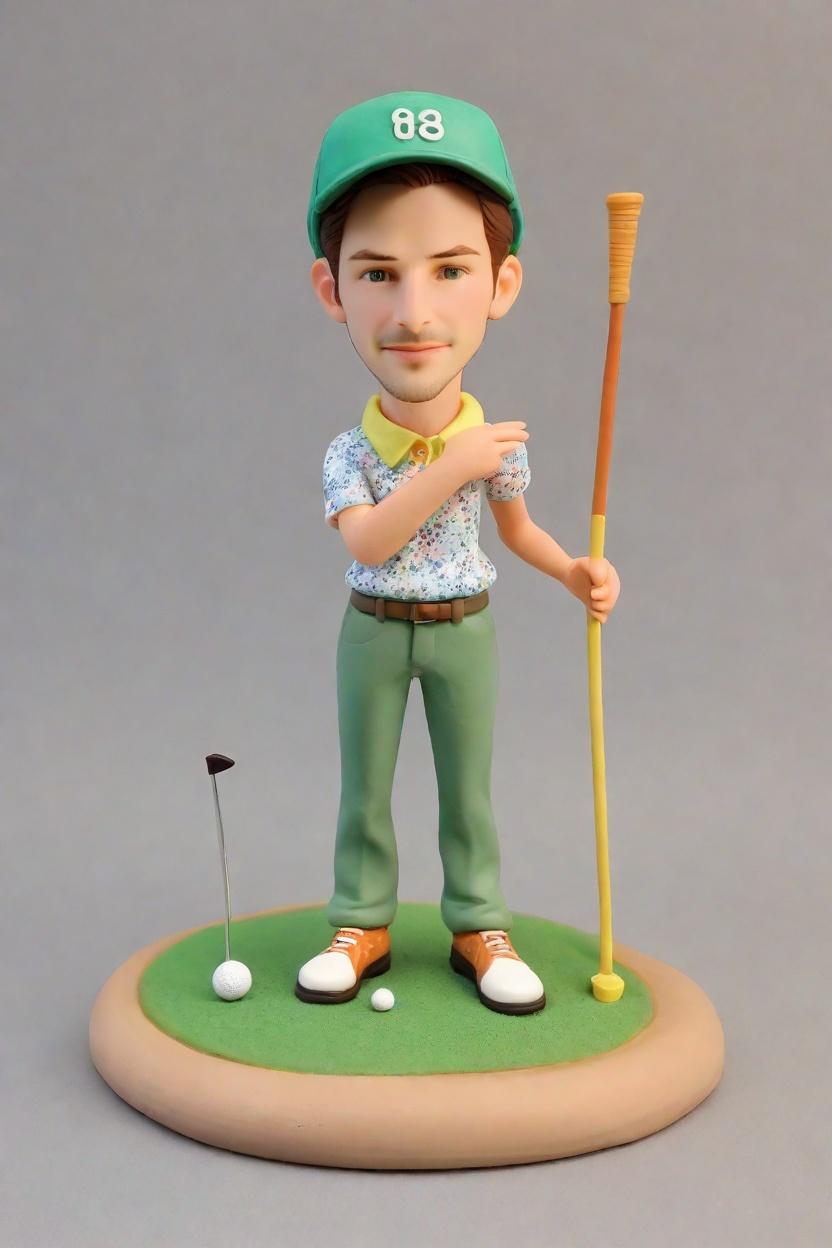 Custom Golf Swing Bobblehead,John Shares His Golfing Moment as a Bobblehead