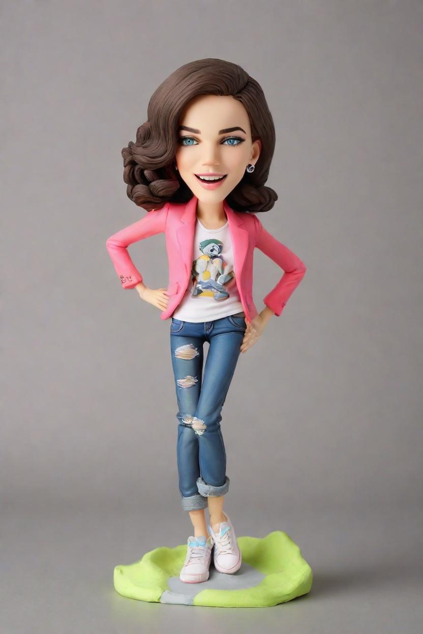 Custom Leadership Achievement Bobblehead,She's Crushing Goals with Her Custom Bobblehead