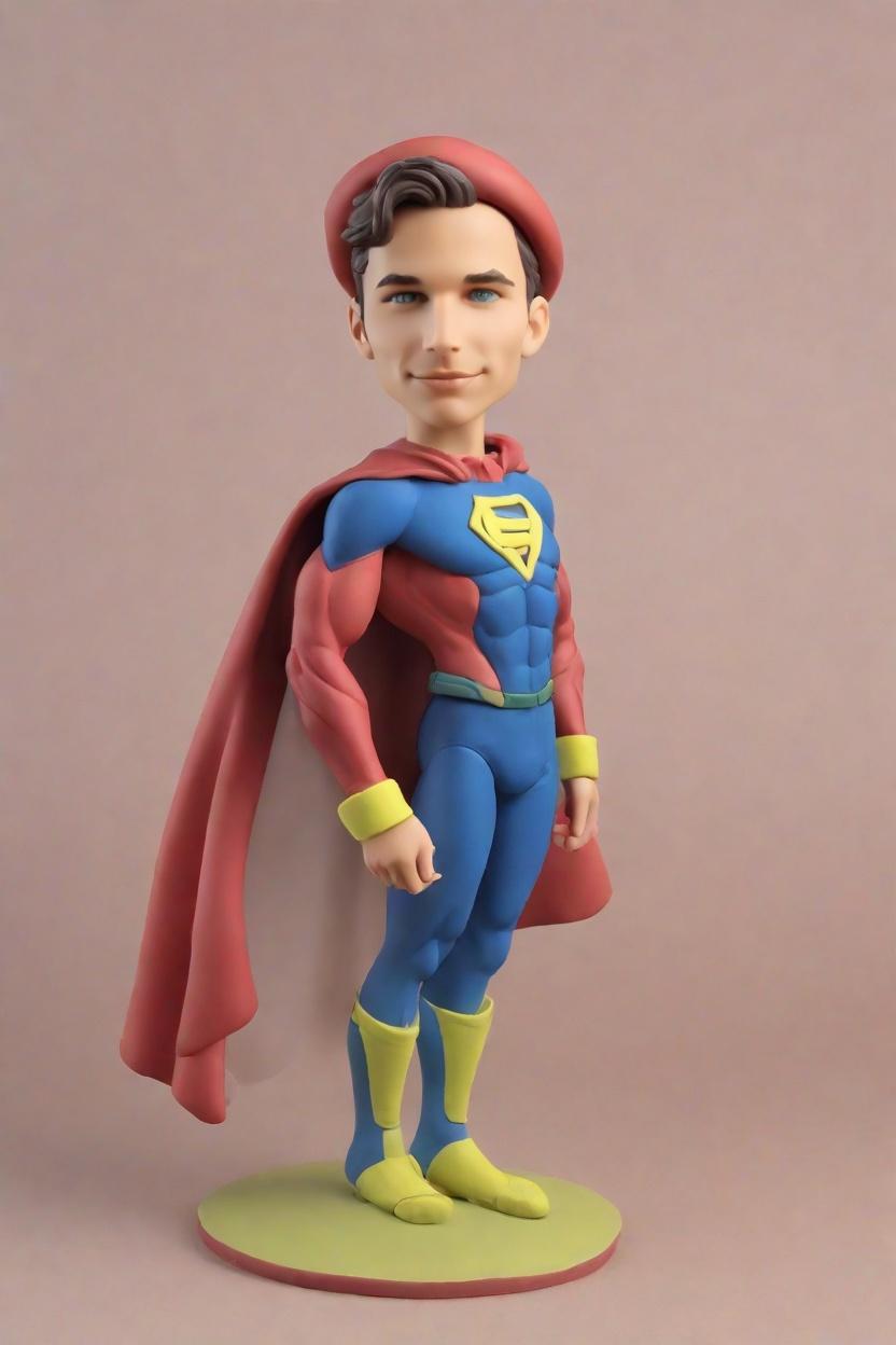 The Mismatched Marvel: Custom Bobblehead Dolls That Capture the Playful Hero in All of Us,Meet 'SuperWink': The Heroic Bobblehead That's Taking Social Media by Storm
