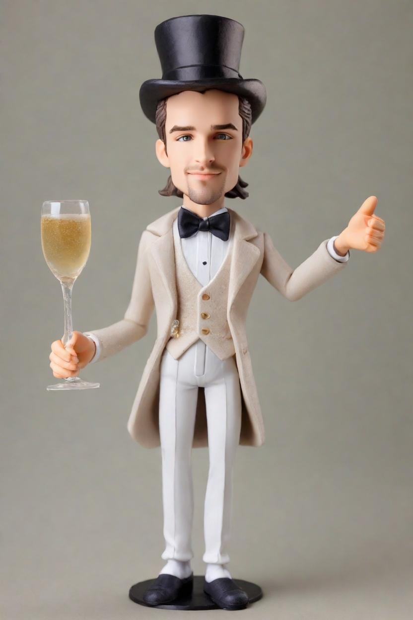 custom New Year's Joyful Festive bobblehead,John Shares His Make Your Own Bobblehead Doll Experience