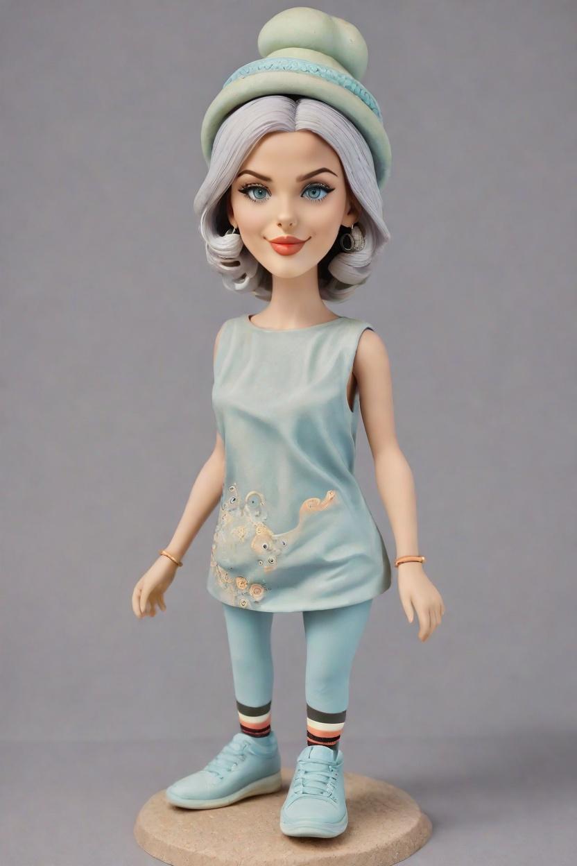 Custom Engagement Cheeky Bobblehead,She's Got Swagger: Create Your Cheeky Engagement Bobblehead