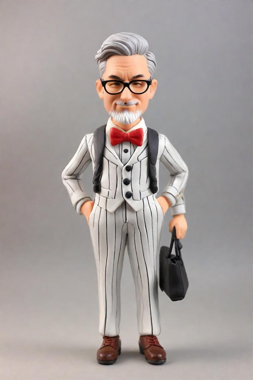 custom Playful Pose Bobblehead,He's Got Swagger: Create Your Playful Wink Bobblehead