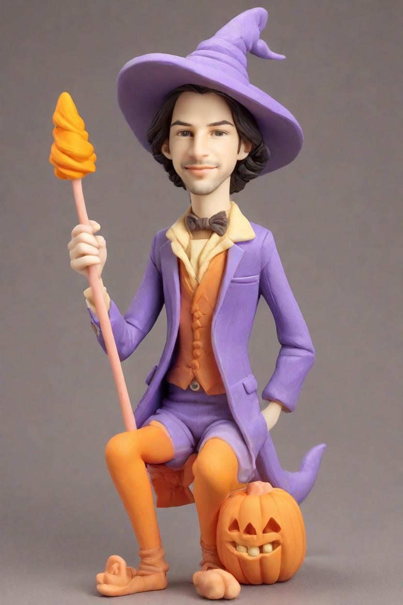 Personalized Custom Bobbleheads: The Ultimate Halloween Treat for the Pumpkin Suit Enthusiast,Unveiling My Halloween Bobblehead: A Wink, a Scepter, and a Tale of Mismatched Socks!