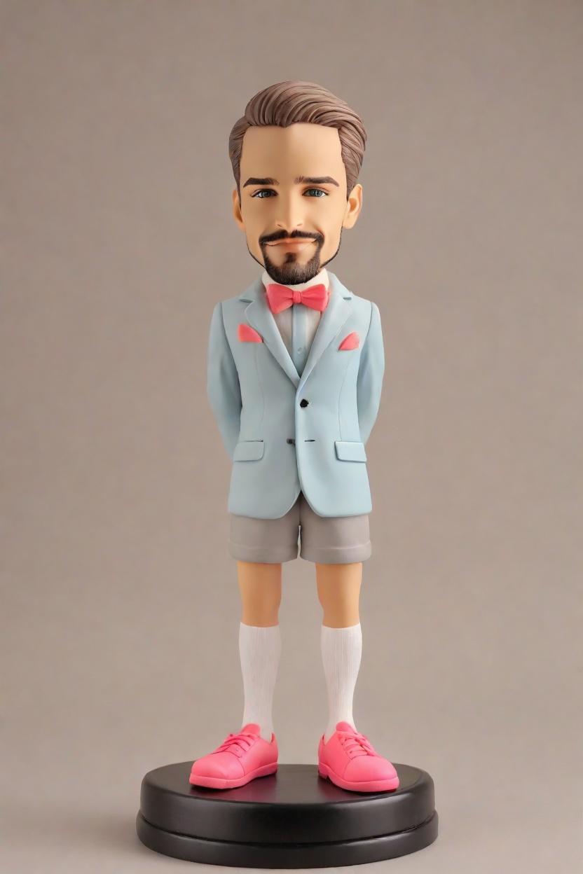 custom Business Celebration figurine bobblehead,John Shares His Epic Victory Dance with a Bobblehead