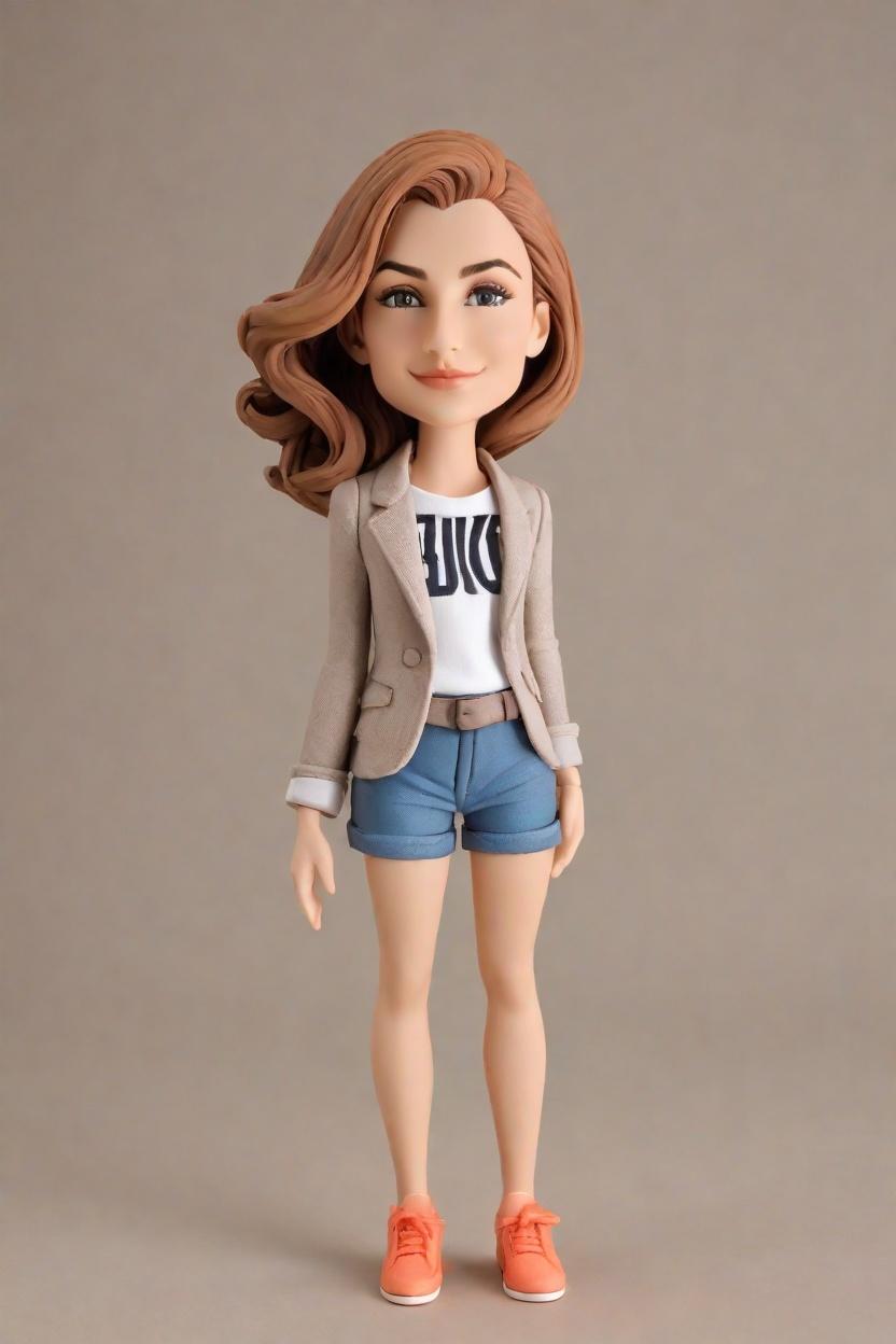 Custom Executive Confidence Bobblehead,She Created Her Own Confident Executive Bobblehead!
