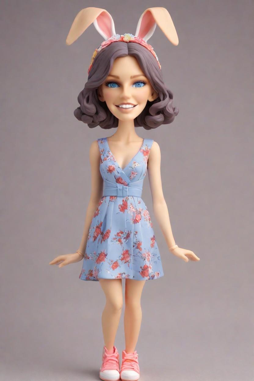 Custom Easter Cheeky Bobblehead,She Created Her Own Easter Bobblehead Doll! 🐰🌸