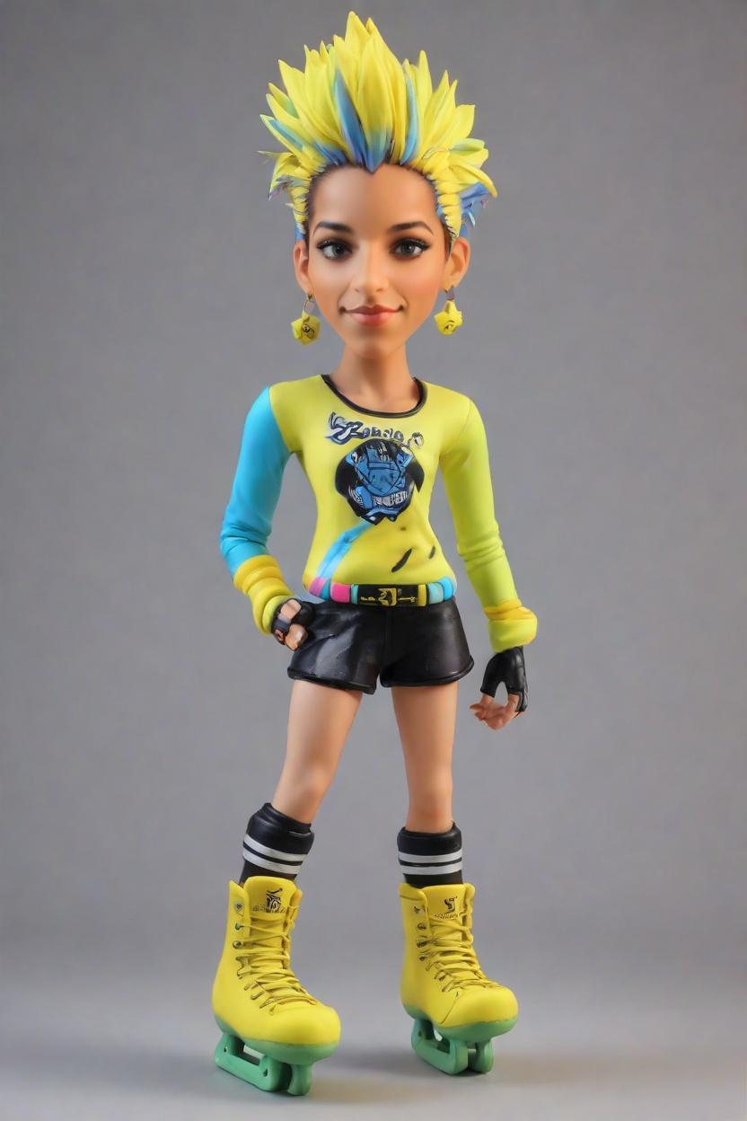 Custom Ice Power Bobblehead,She Nailed It: Create Your Own Punk-Inspired Bobblehead