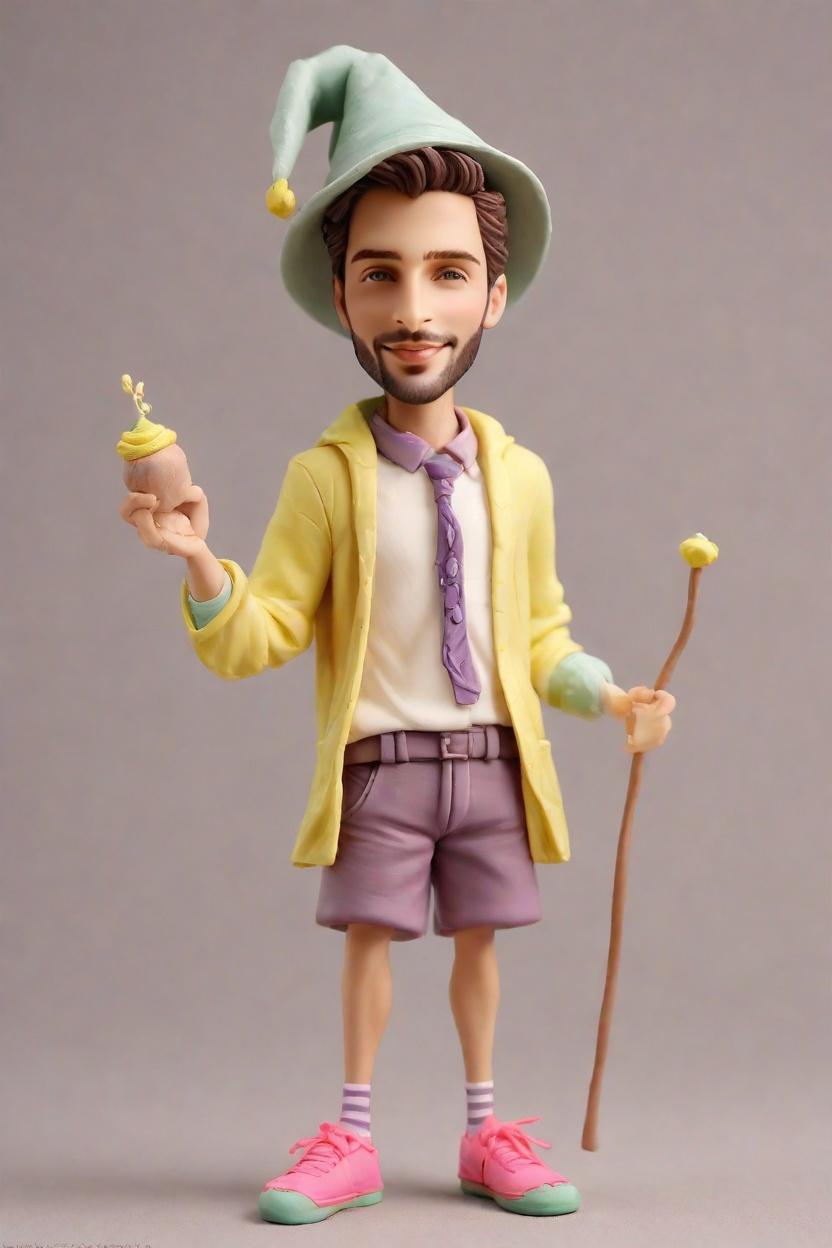 custom Wizard Wave bobblehead,He Casts a Spell with His Custom Bobblehead!