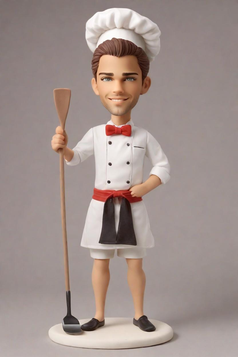 Custom Chef's Playful Bobblehead,John Shares His Winking Chef Bobblehead Creation