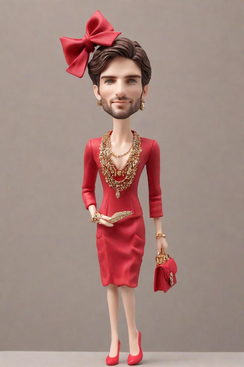 custom Chic Christmas Bobblehead,John's Chic Christmas Party: Create Your Own Bobblehead Doll