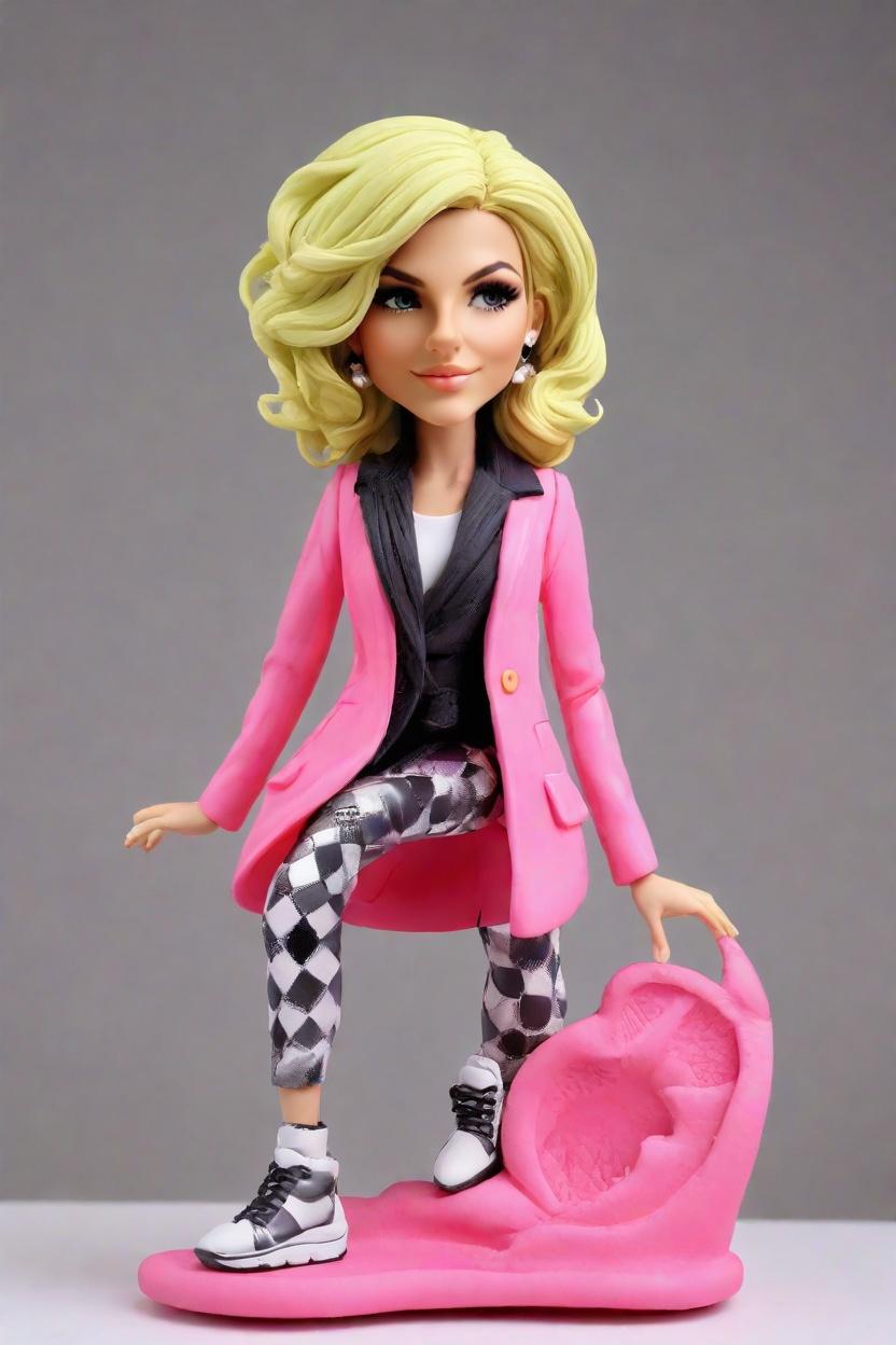 Funky and Fabulous: Discovering Unique Bobble Head Dolls Custom for the Fashion-Forward,She's Got Swag: Creating Your Own Bobblehead Doll in Neon Pink Blazer
