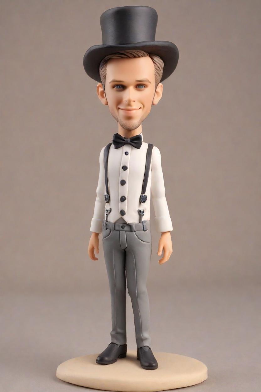 Personalized Custom Bobbleheads: The Ultimate Gift for the Dapper Dude in Your Life,Meet Bobble: The Playful Winker, My New Favorite Custom Bobblehead Doll