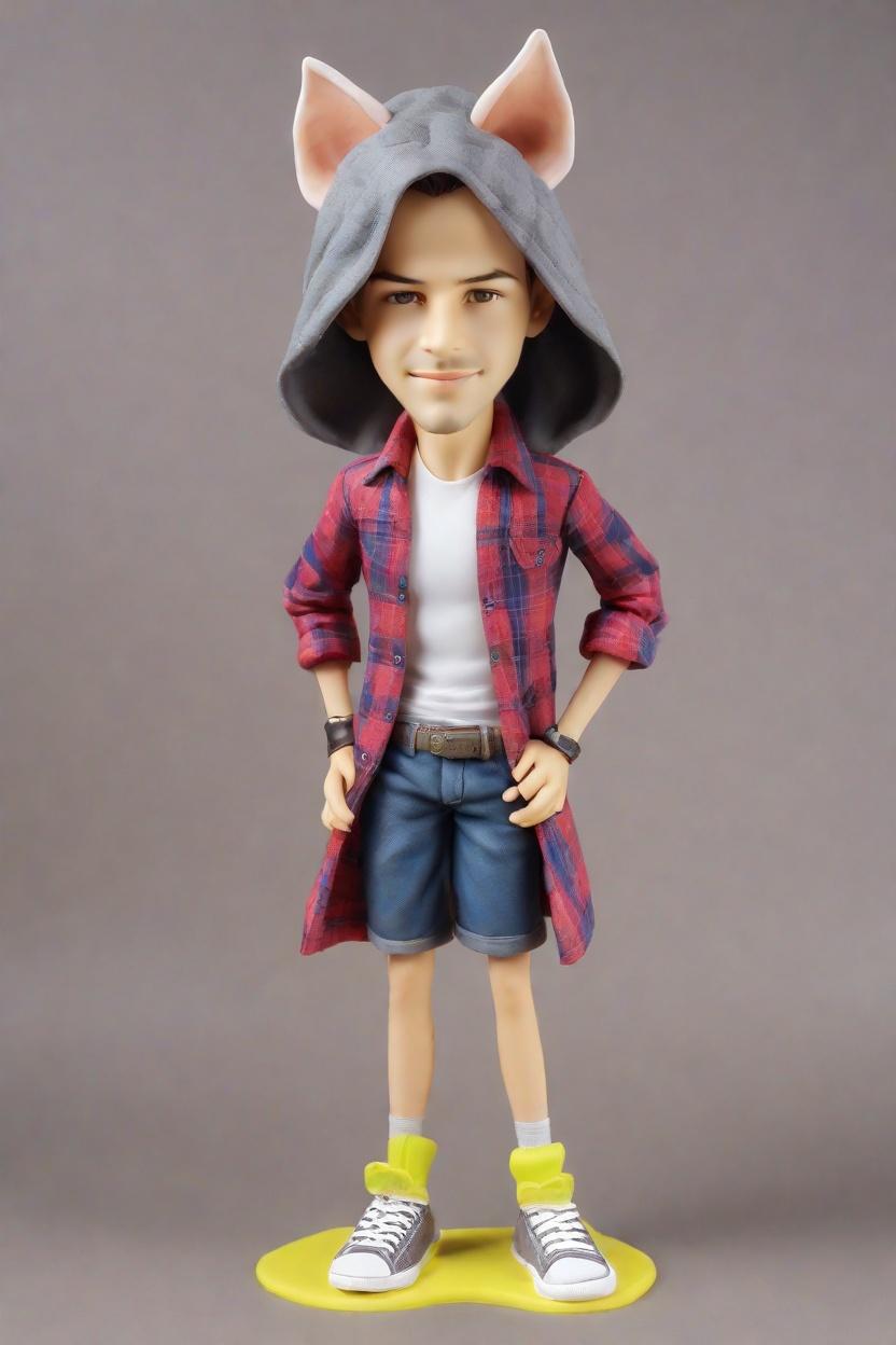 Casual Superhero Chic: The Ultimate Anime Bobblehead Experience,My Anime Bobblehead Adventure: From Casual Lean to Superhero Pose
