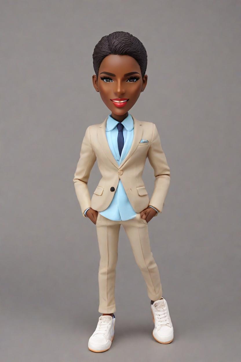 The Power of Personalized Mini-Me Figurines: Celebrating Success with Style,She's Got the Power: A Confident Stance in the Business World