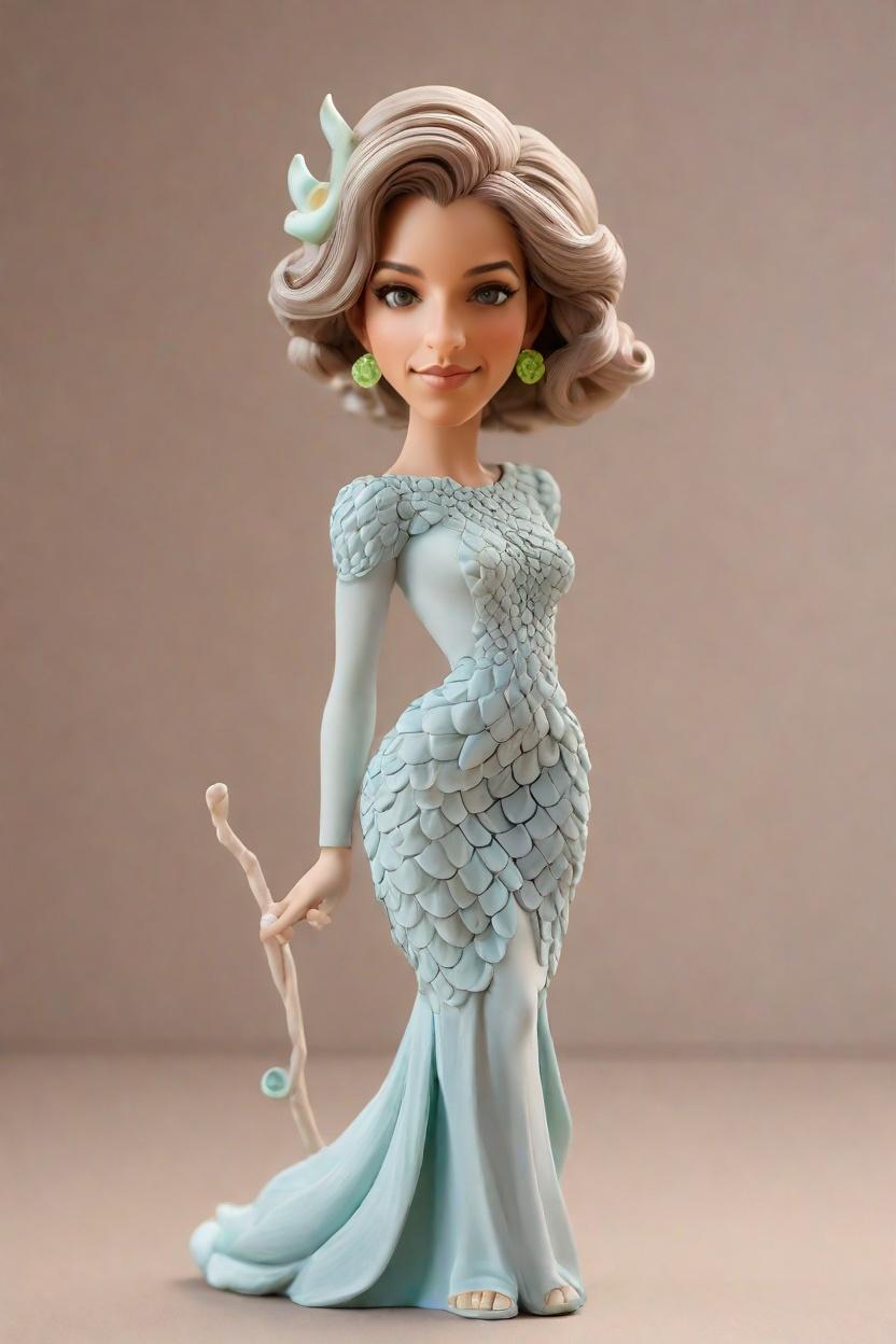 custom Fantasy Elegance bobblehead,She Created a Magical Bobblehead Doll!